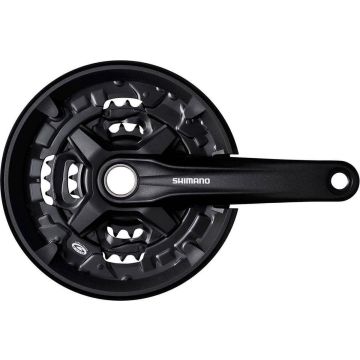 Crankstel 3 x 9 speed Shimano MTB/Trekking FC-MT210 - 170/44-32-22 Hollowtech 2 - zwart