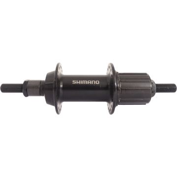 Achternaaf 7 speed Shimano FH-TY500 36 gaats - vaste as - zwart