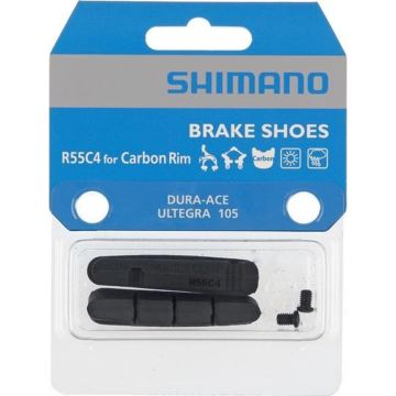 Shimano Remblokken R55c4 Carbon Velgen Rubber Zwart 2 Stuks