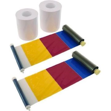 DNP Papier 2 Rol à 400 St. 10x15 Geperforeerd op 10x10 cm voor DS620