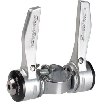 Sunrace Buisshifters Slr30 7sp / R7 28,6 Mm Aluminium Zilver