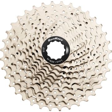 Cassette Sunrace CSMS1 10 speed - 11-36 tands - metalic