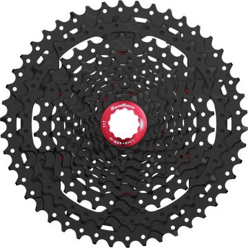 Cassette 10 speed Sunrace CSMX3 11-46T - zwart/rood