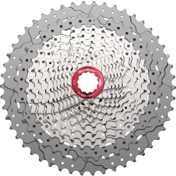 Cassette Sunrace CSMZ90 12 speed 11-50T - metallic met rode spider