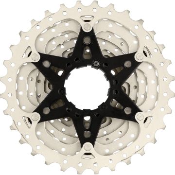 Cassette Sunrace CSRS3 11 speed 11-28T - metallic met zwarte spider