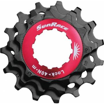 SunRace SPCS10 10v sluitring + kransjes 11-13-15T zwart