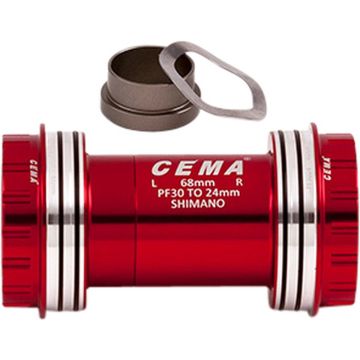 CEMA Bracketas PF30 Interlock SRAM GXP-Keramisch-Rood