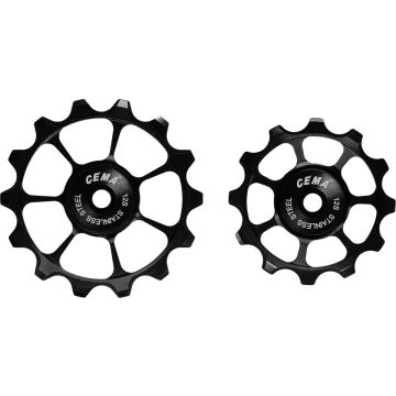 CEMA derailleurwieltjes 12V 105/Ultegra (12-14T) RVS