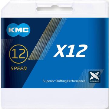 KMC X12 Fietsketting - Black Tech (126 links)