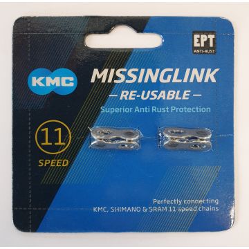 KMC Missing Link 11 Speed Zilver 2 sets - 2 Sets - Bulk verpakking