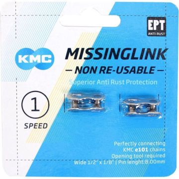 KMC sluitschakel MissingLink e101NR EPT zilver single v(2)