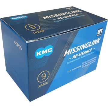 Kmc kettingschakel missinglink 9r ept zilver (40) - 125709