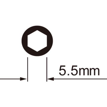 Spaaknippelsleutel IceToolz 12C7 voor 5.5mm zeskante nippels