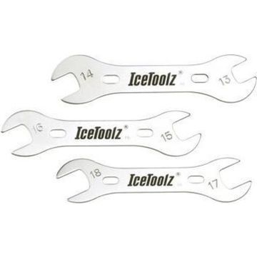 Icetoolz Conussleutelset 13/14-15/16-17/18 Mm 15 Cm Zilver/zwart