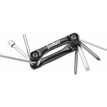 Icetoolz Multitool Urban-8 Rvs 8,5 Cm Zwart/zilver