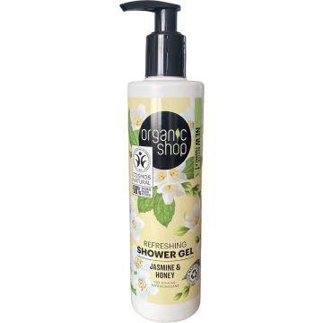 2x Organic natural refreshing showergel met Jasmin &amp; Honey