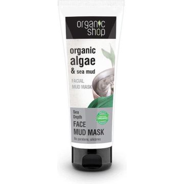 Organic Shop - Organic Algae &amp; Sea Mud Mud Mud Mask Organic Algae &amp; Sea Mud 75Ml