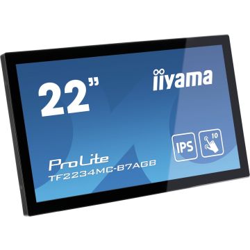 IIYAMA 21.5inch IPS PCAP AG Bezel Free 10P Touch 1920x1080 1000:1 300cd/m2 8ms VGA DP HDMI USB Interface