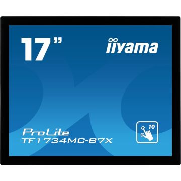 IIYAMA TF1734MC-B7X 17inch PCAP Bezel Free 10P Touch Anti-Finger print coating 1280x1024 1000:1 315cd/m2 HDMI DP VGA USB