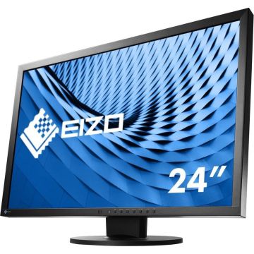 EIZO EV2430-BK LED-monitor 61.2 cm (24.1 inch) Energielabel E (A - G) 1920 x 1200 Pixel WUXGA 14 ms VGA, DVI, DisplayPort, Audio-Line-in, Hoofdtelefoon (3.5 mm