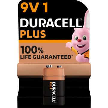 Duracell Plus Alkaline 9V batterijen - 1 stuk