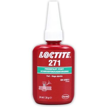 LOCTITE 271 Schroefdraadborgmiddel Rood 24ml - Hoge sterkte