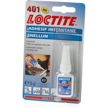 Loctite snellijm 401-5gr tube cyanoacrylaat 31778