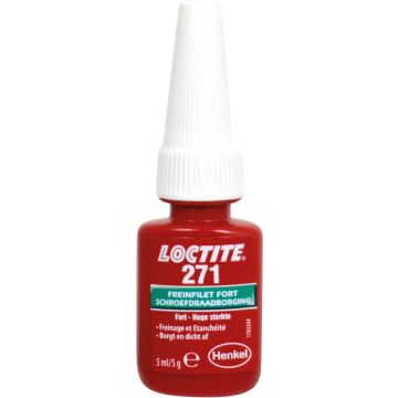 LOCTITE 271 Schroefdraadborgmiddel Rood 5ml - Hoge sterkte