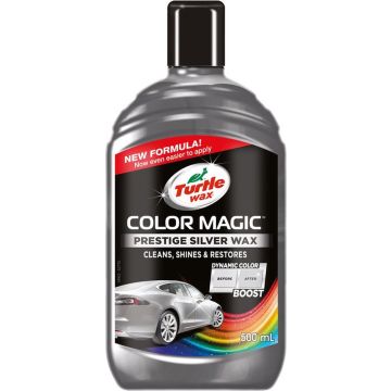 Turtle Wax 52710 Color Magic Prestige Silver Wax 500ml - Speciale Auto Lakherstel En Polijst - Zilver