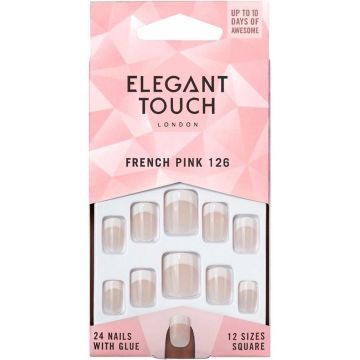 False nails Elegant Touch French S (24 uds)