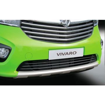 RGM Voorspoiler 'Skid-Plate' passend voor Opel Vivaro 2014- Zilver (ABS)