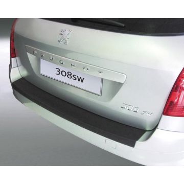 RGM ABS Achterbumper beschermlijst passend voor Peugeot 308 SW 08-13 Zwart