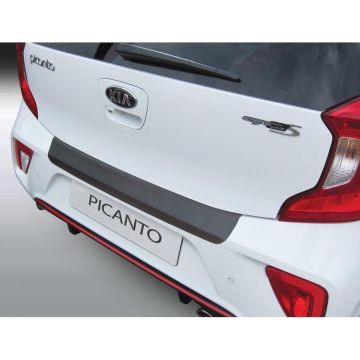 RGM ABS Achterbumper beschermlijst passend voor Kia Picanto 5/2017- Zwart