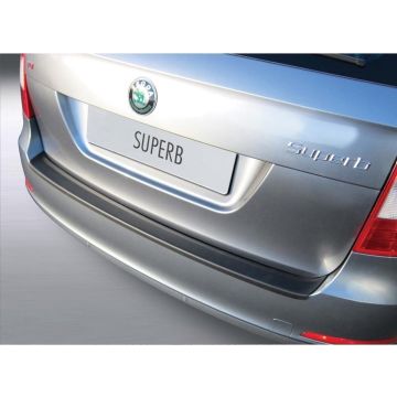 RGM ABS Achterbumper beschermlijst passend voor Skoda Superb Combi 2013- Zwart