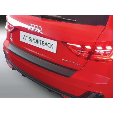 RGM ABS Achterbumper beschermlijst passend voor Audi A1 (GB) Sportback S-Line 2018- Zwart