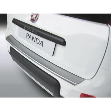 RGM ABS Achterbumper beschermlijst passend voor Fiat Panda 4x4/Trekking 3/2012- 'Brushed Alu' Look