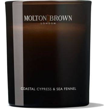 MOLTON BROWN - Coastal Cypress &amp; Sea Fennel 1 Wick Candle - 190 gr - Geurkaarsen