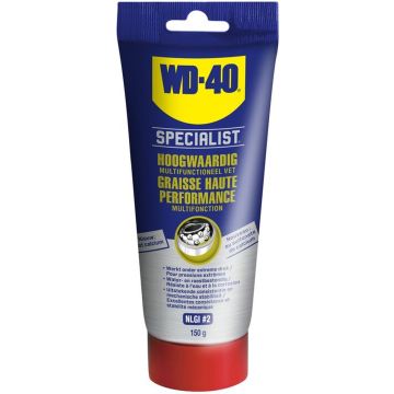 WD-40 Specialist® Multifunctioneel vet 150g - Langdurige Smering - Tube formaat - Calcium Sulfonaat Vet - Bestand Tegen Hoge Belastingen