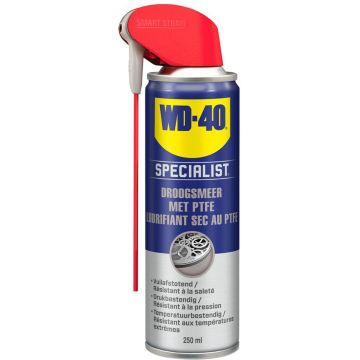 WD-40 Specialist® Droogsmeerspray met PTFE - 250ml - Teflon Spray - Smeermiddel - Beschermt effectief tegen dagelijkse slijtage