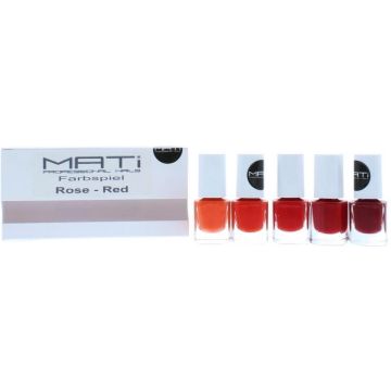 MATi Professional Nails Geschenkset Red Rose 5 x 5ml Nagellack