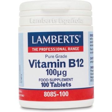 Lamberts Vitamine B12 100µ - 100 Tabletten - Vitaminen