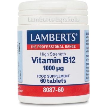 Lamberts Vitamina B12 1000mcg Complemento Alimentício 60 Capsules