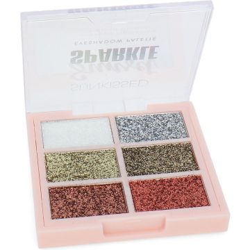 Sunkissed Intensely Pigmented Pressed Glitters Oogschaduw Palette - Sunset Sparkle