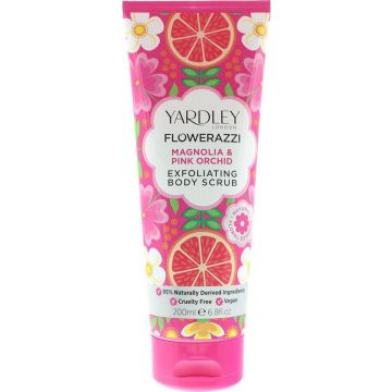 Yardley Flowerazzi Magnolia &amp; Pink Orchid Body Scrub 200ml