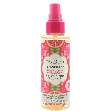 Yardley Flowerazzi Magnolia &amp; Pink Orchid Body Oil 125ml