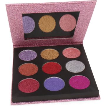 Makeup Revolution Pressed Glitter Oogschaduw Palette - Diva