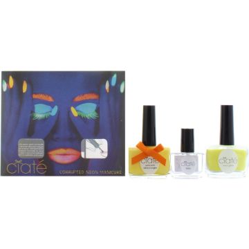 Ciaté corrupted neon manicure yellow Nail Art kit