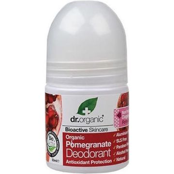 Dr Organic Pomegranate Deodorant Roll On 50ml Dr. Organic