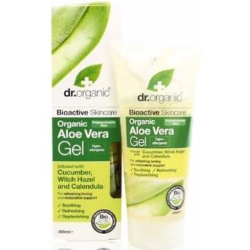 Dr. Organic Aloe Vera Gel Con Pepino Y Caléndula 200 Ml