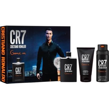 Cristiano Ronaldo Cr7 Game On 3 Pcs: Eau De Toilette 100ml+shower Gel 150ml+body Spray 150ml